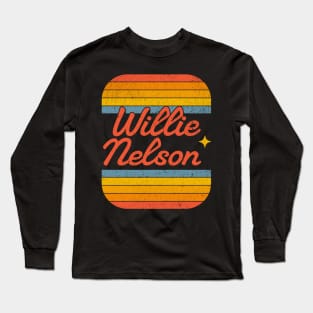 willie nelson 70s Long Sleeve T-Shirt
